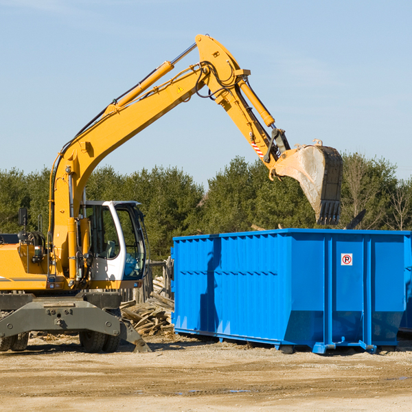 what happens if the residential dumpster is damaged or stolen during rental in Knightstown IN